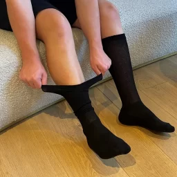 Neįsirėžančios diabetinės medvilninės kojinės